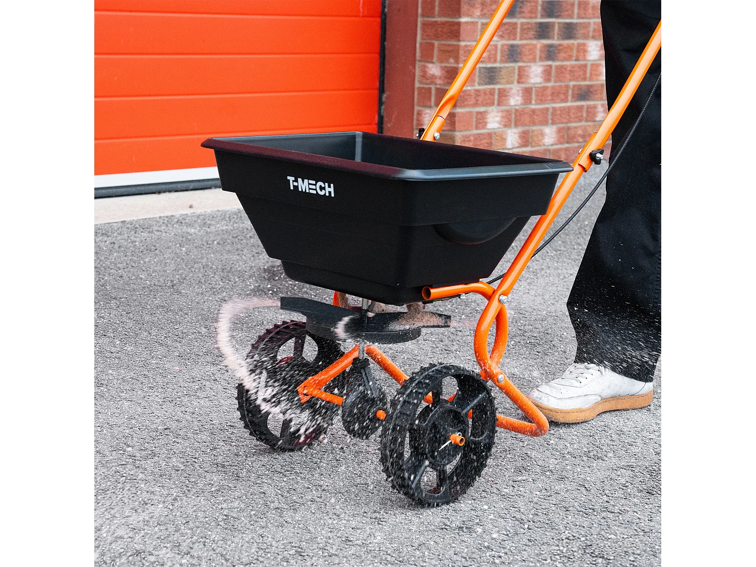 Épandeur Rotatif & Niveleur de Pelouse 100 cm (Vert)