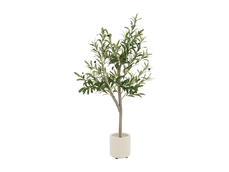 Olivier artificiel Plantes artificielles Arbre artificiel en pot 120 cm