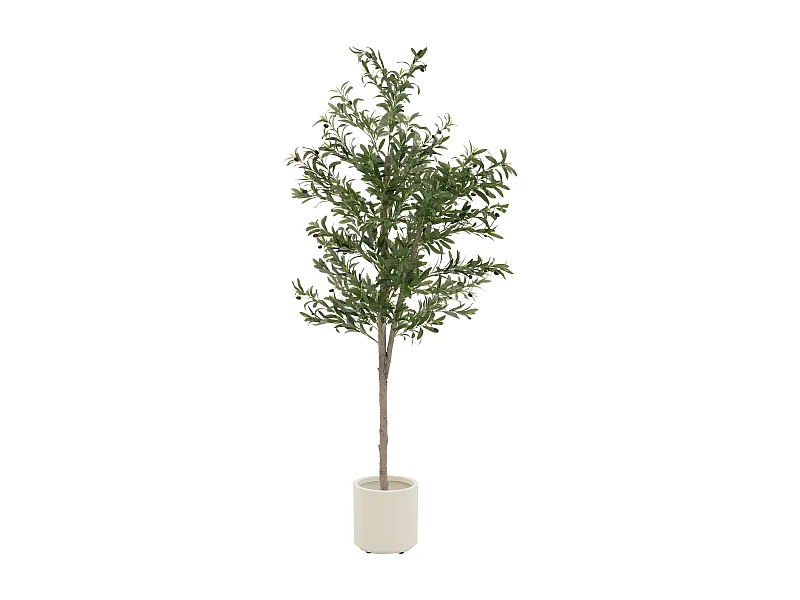 Olivier artificiel Plantes artificielles Arbre artificiel en pot 210 cm