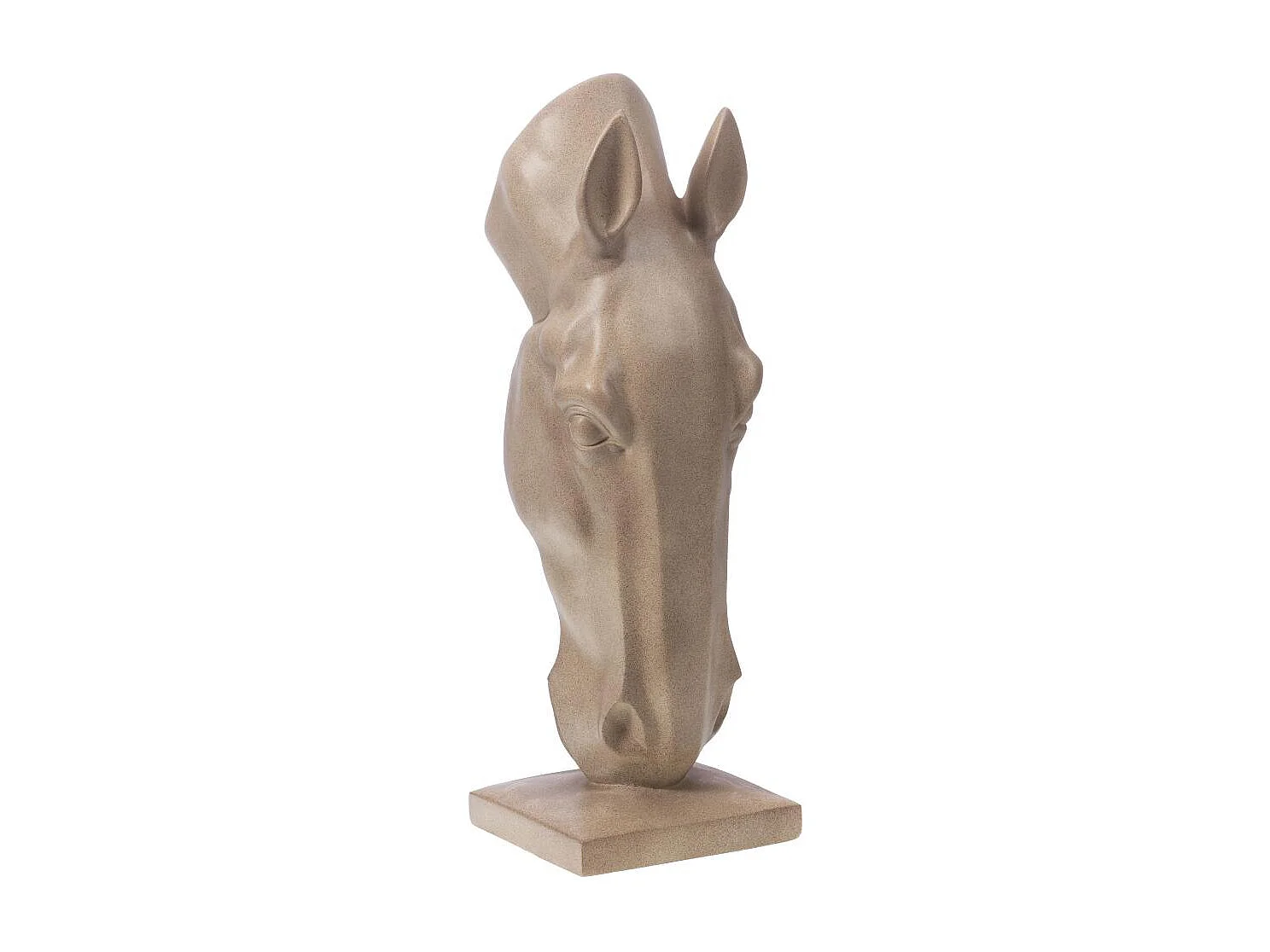 Tête de cheval déco 75 cm crème