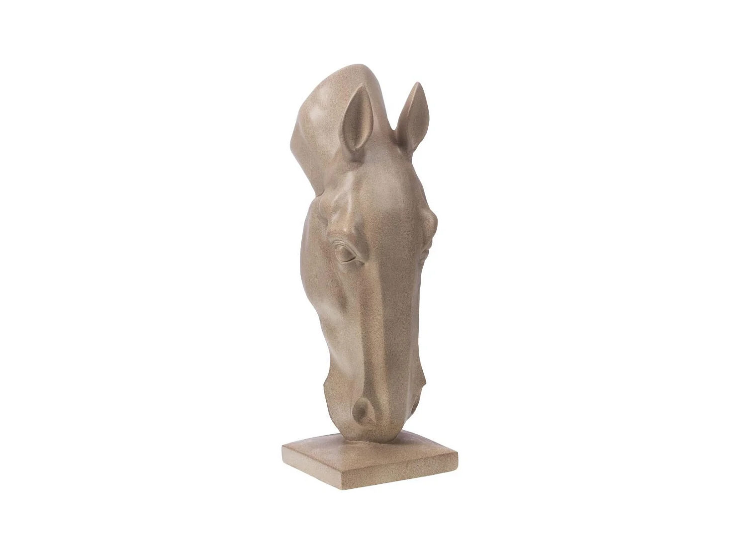 Tête de cheval déco 75 cm crème