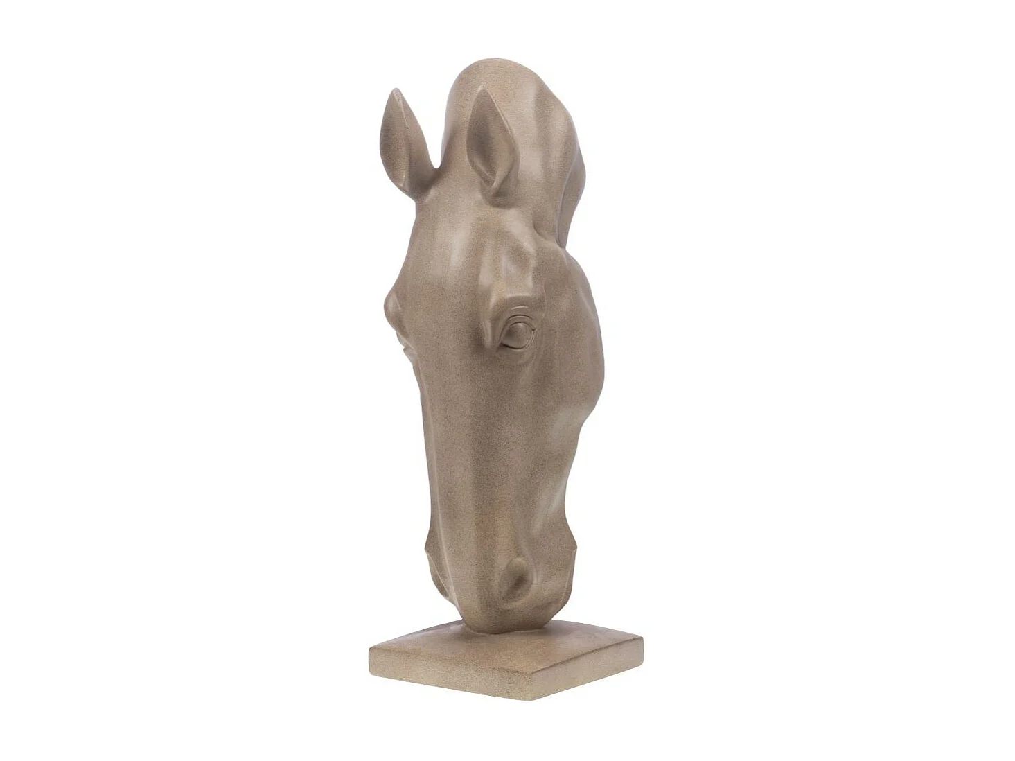 Tête de cheval déco 75 cm crème