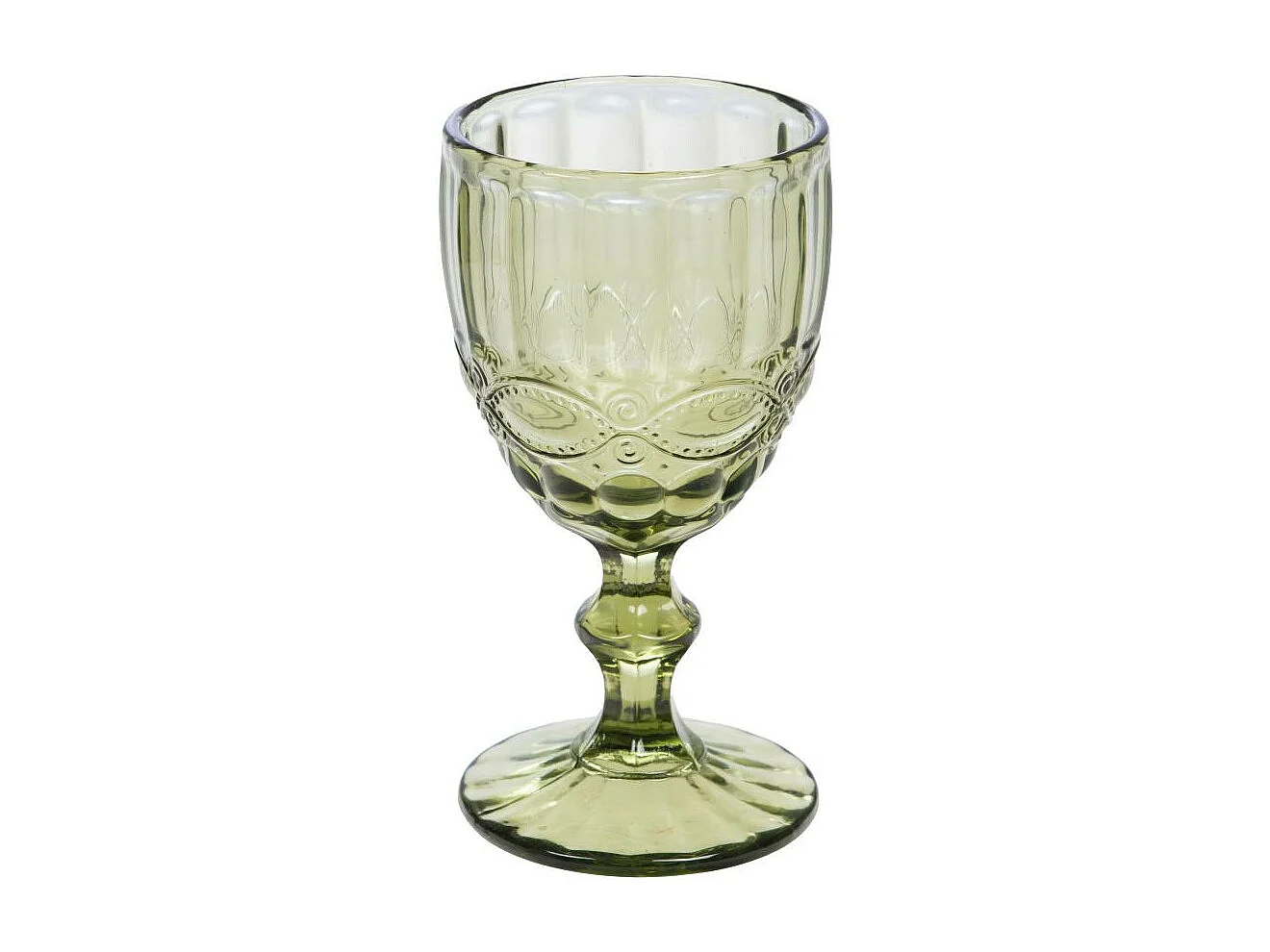 Boîte de 6 verres à pied vert