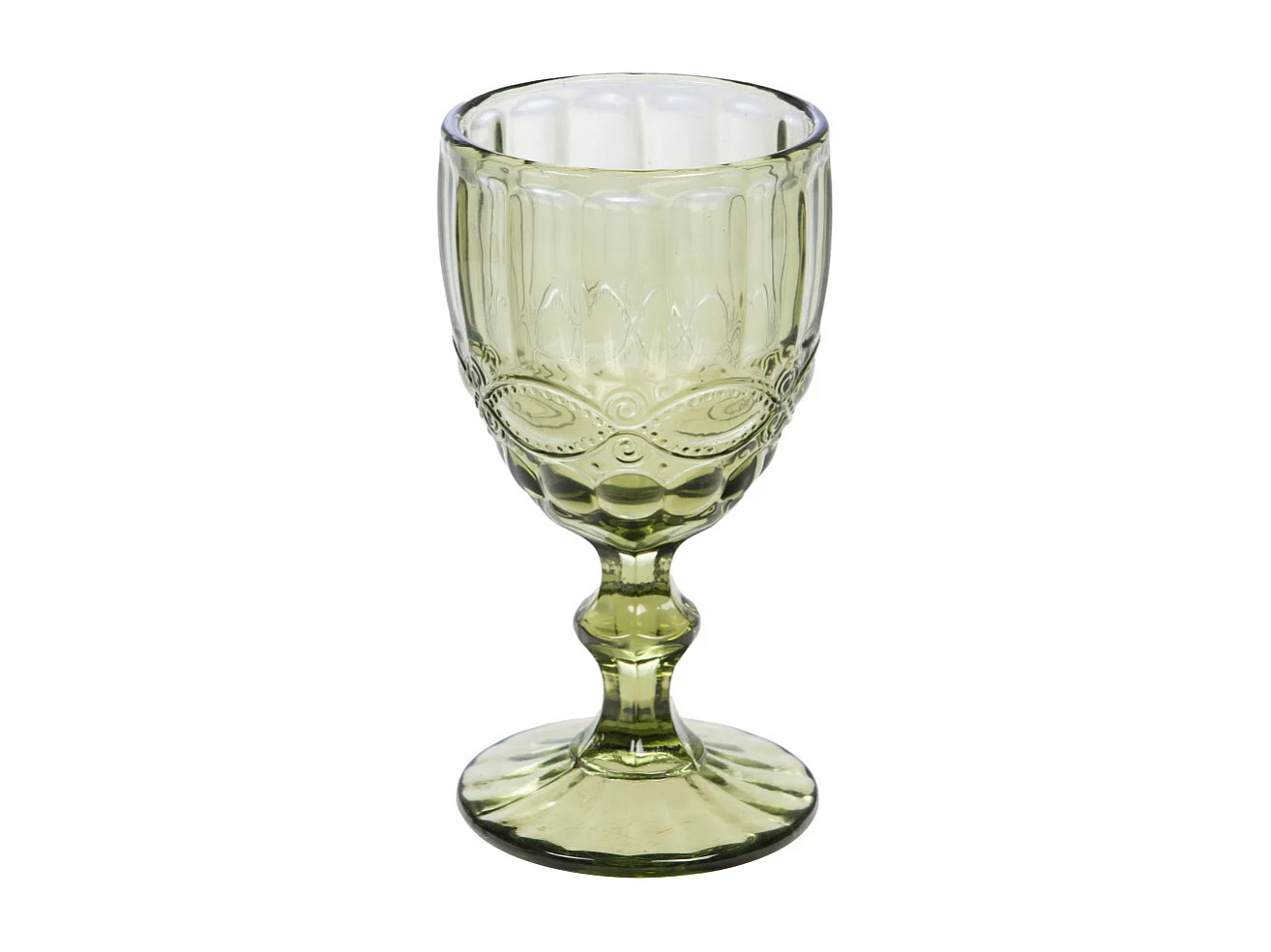 Boîte de 6 verres à pied vert