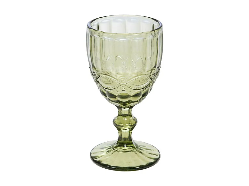 Boîte de 6 verres à pied vert
