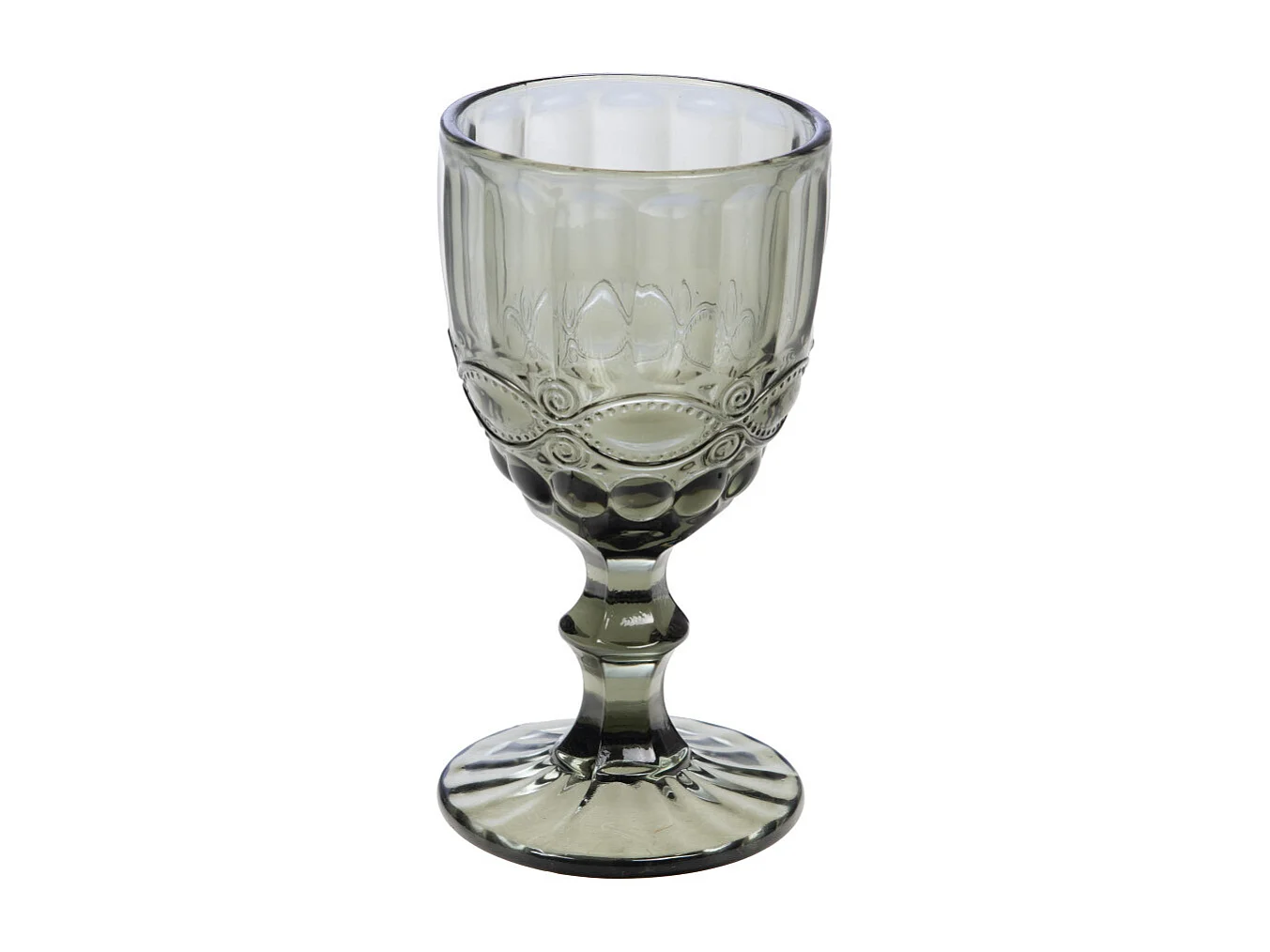 Boîte de 6 verres à pied gris