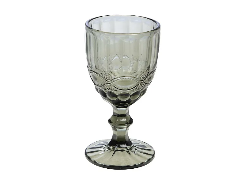 Boîte de 6 verres à pied gris