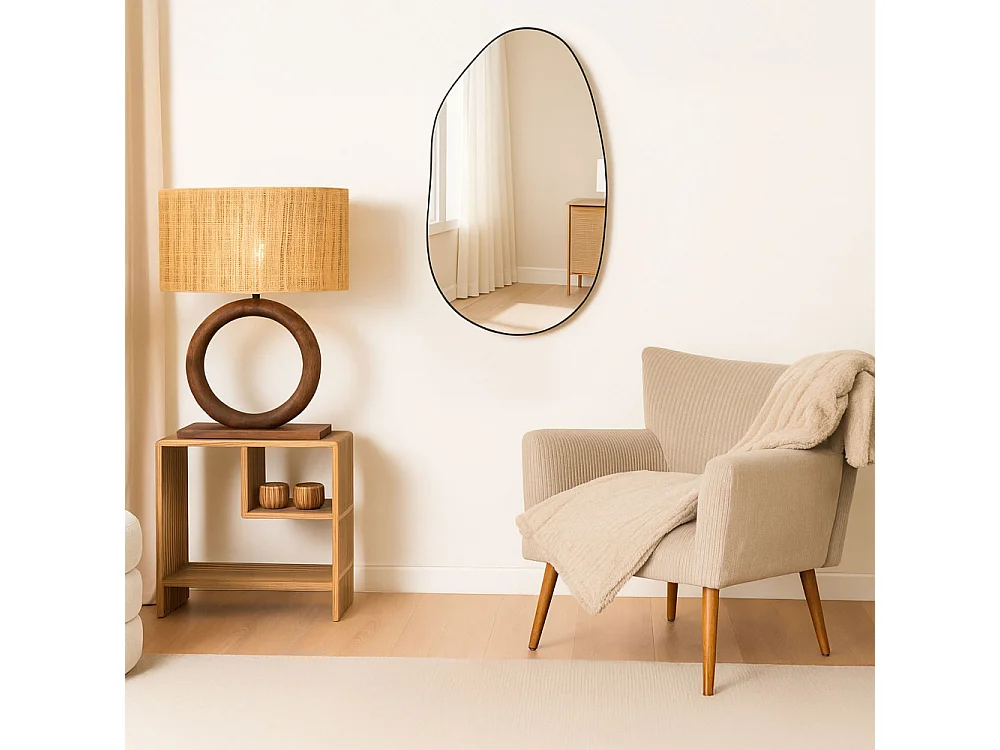 Miroir ovale 85x50 cm