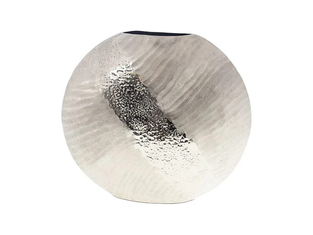 Vase Marise rond 33 cm argent