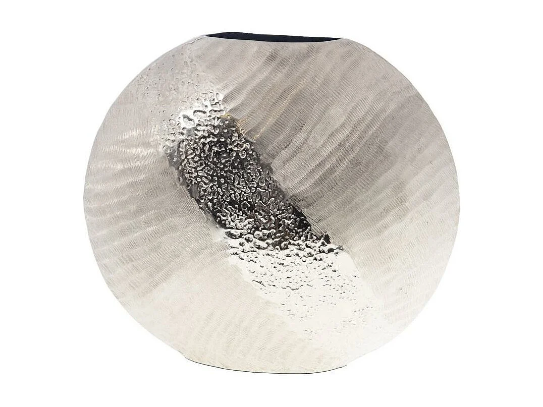 Vase Marise rond 33 cm argent