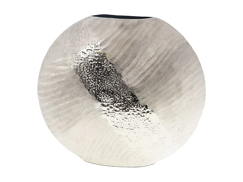 Vase Marise rond 33 cm argent