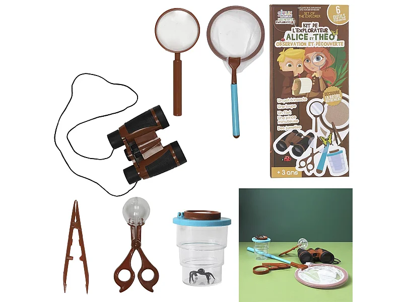 Kit Du Petit Scientifique Marron, Bleu, Noir