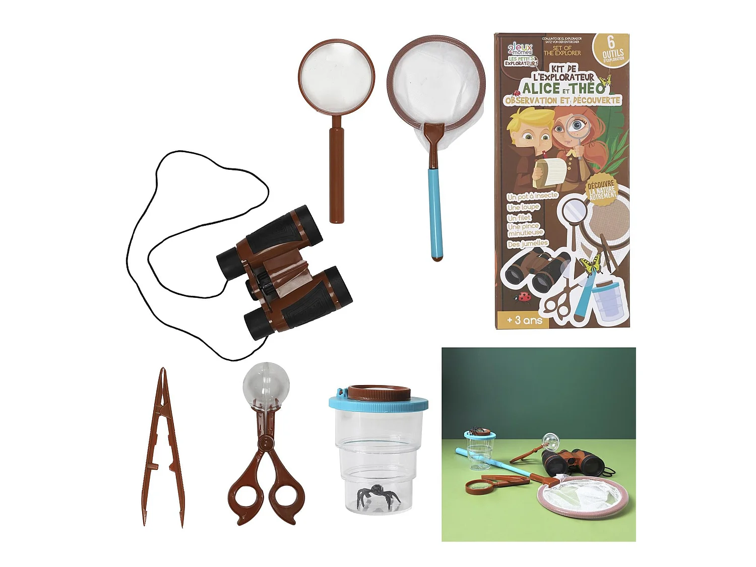 Kit Du Petit Scientifique Marron, Bleu, Noir