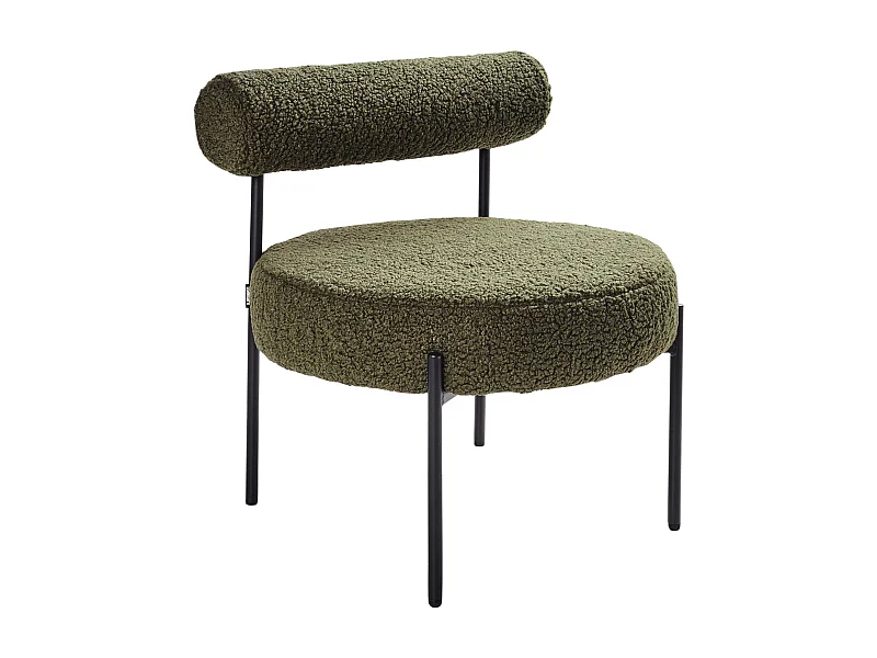 Sillón ALPHA Bouclé Verde
