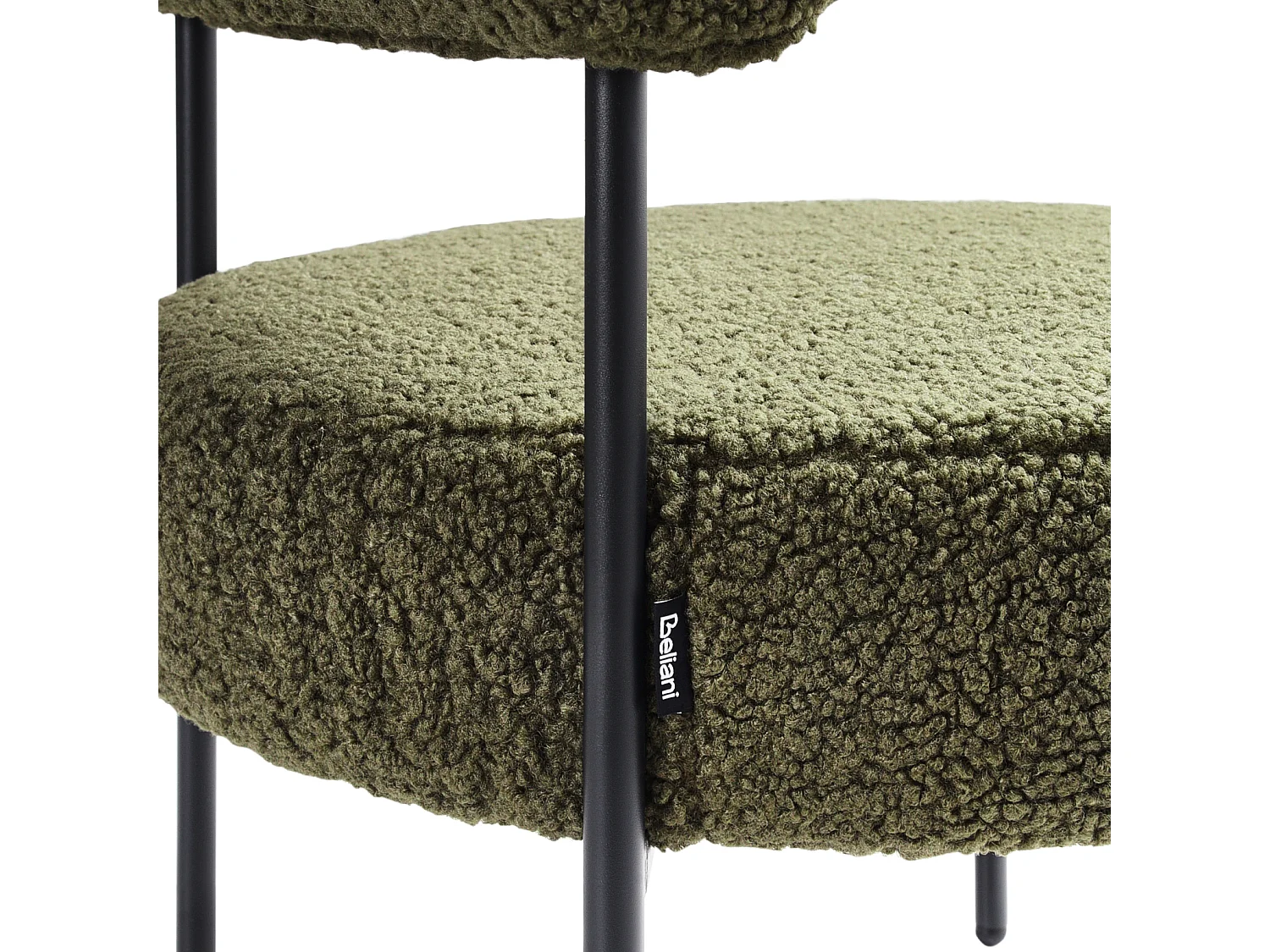 Fauteuil ALPHA Bouclé Vert