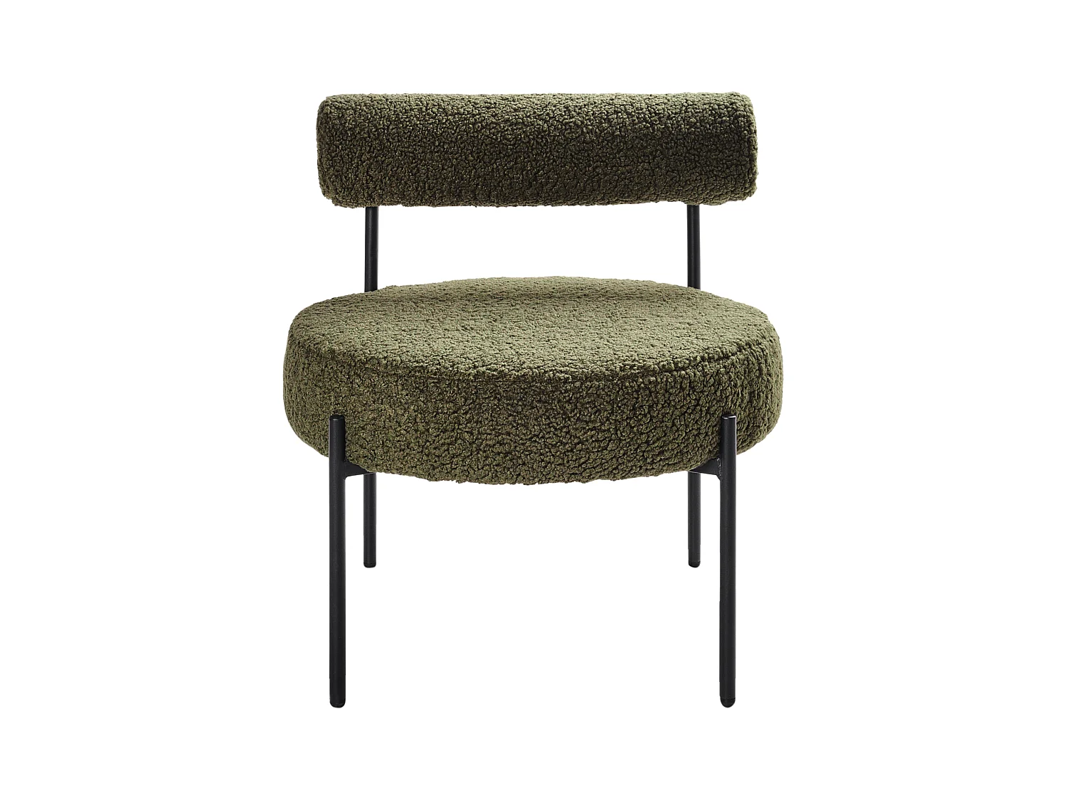 Fauteuil ALPHA Bouclé Vert