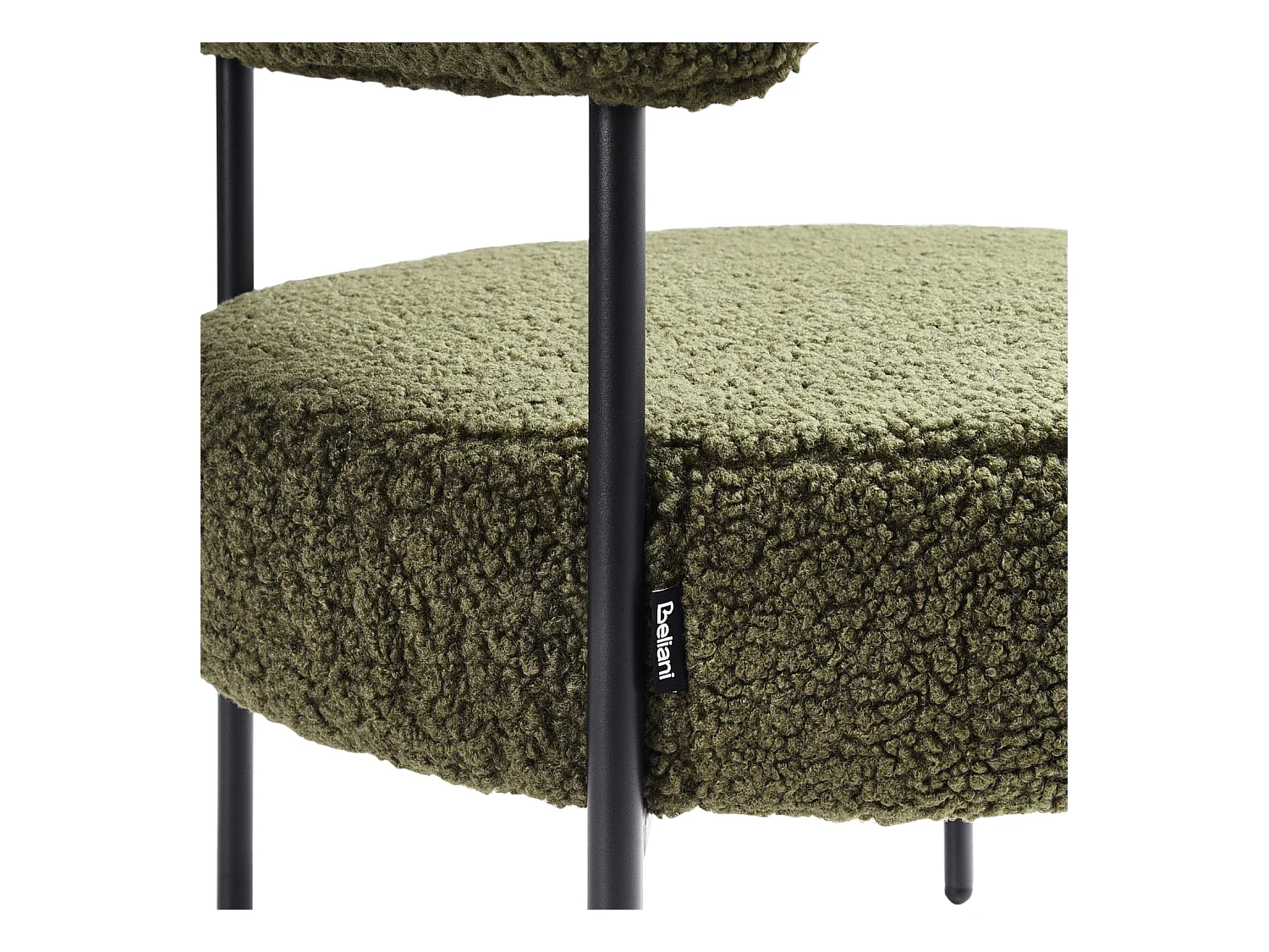 Fauteuil ALPHA Bouclé Vert