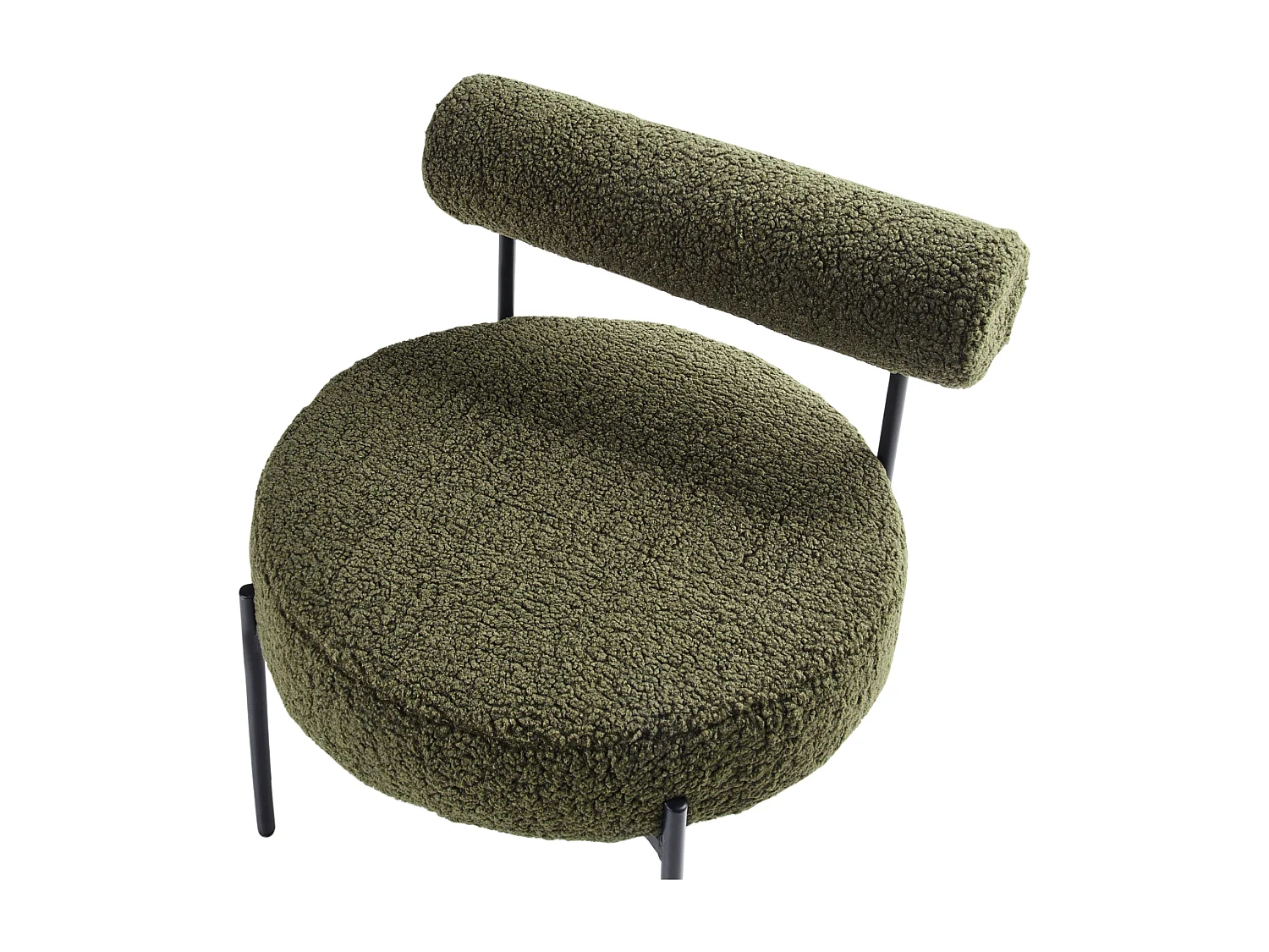 Fauteuil ALPHA Bouclé Vert