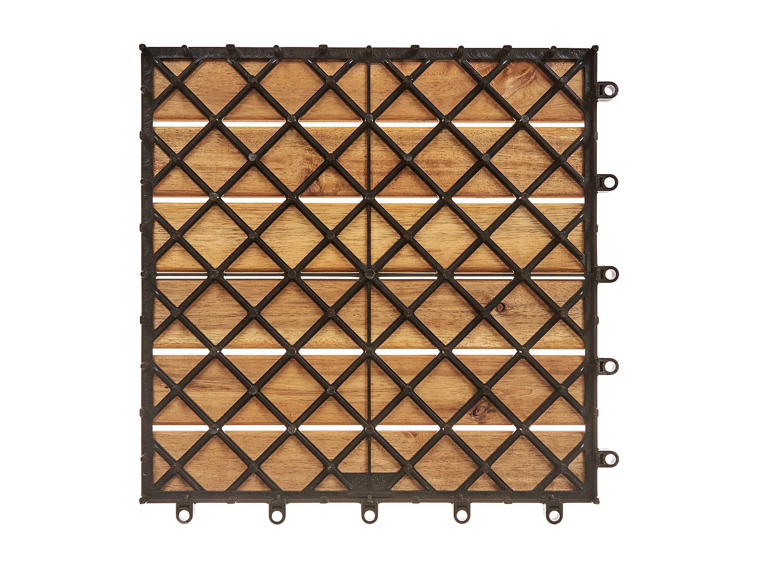 Caillebotis ACCETTURA Bois d'acacia certifié Naturel