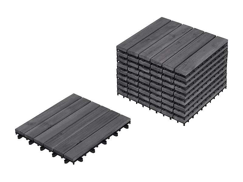 Caillebotis ACCETTURA Bois d'acacia certifié Gris