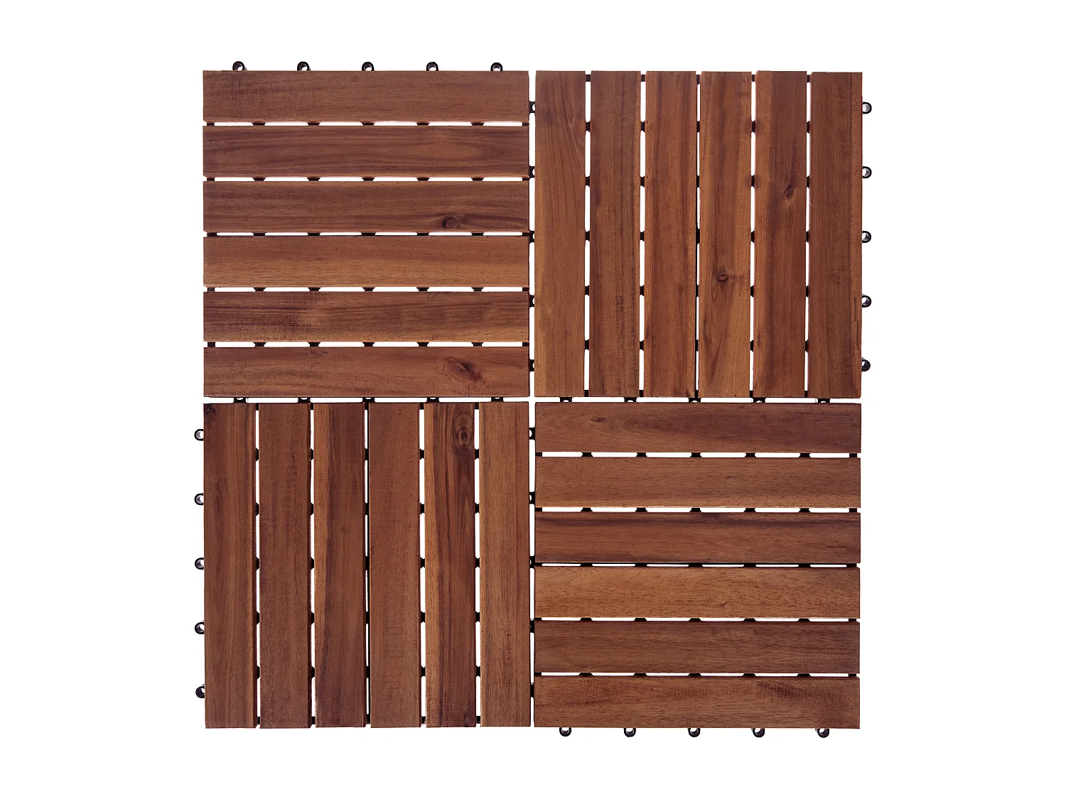 Suelo de exterior ACCETTURA Madera de acacia certificada Marrón