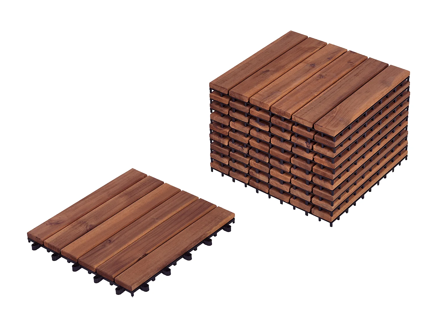 Caillebotis ACCETTURA Bois d'acacia certifié Marron