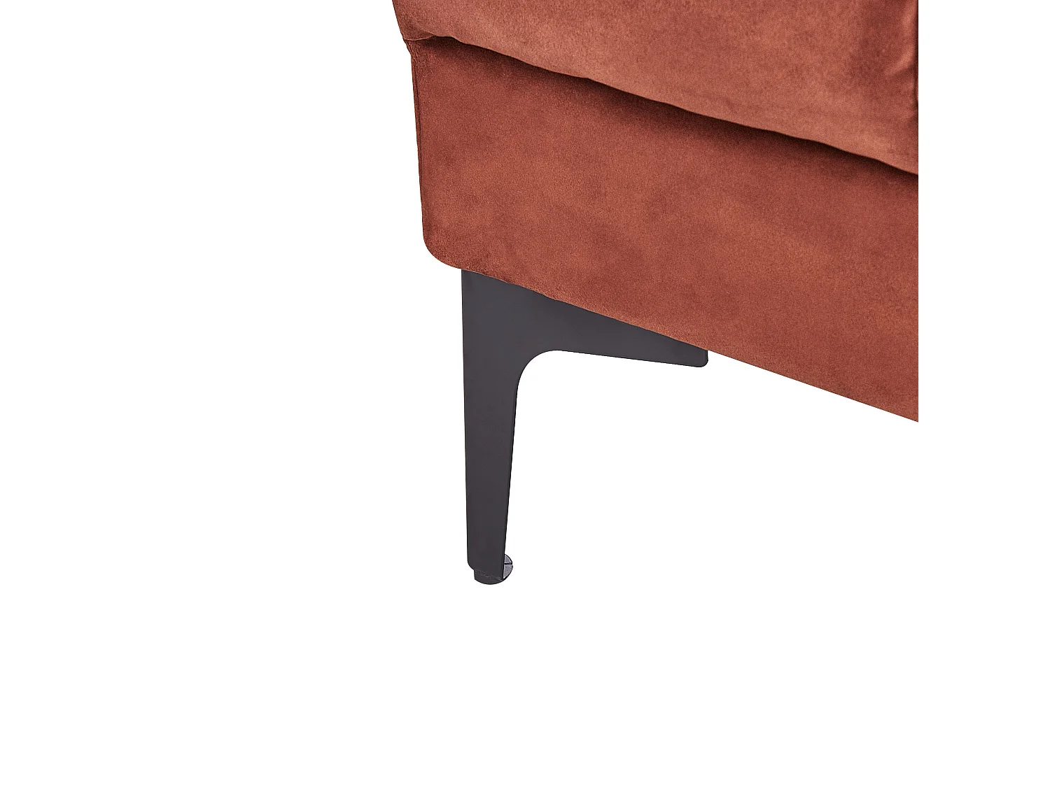 Sofá-cama modular em forma de U ALNES Veludo Vermelho claro 6 lugares