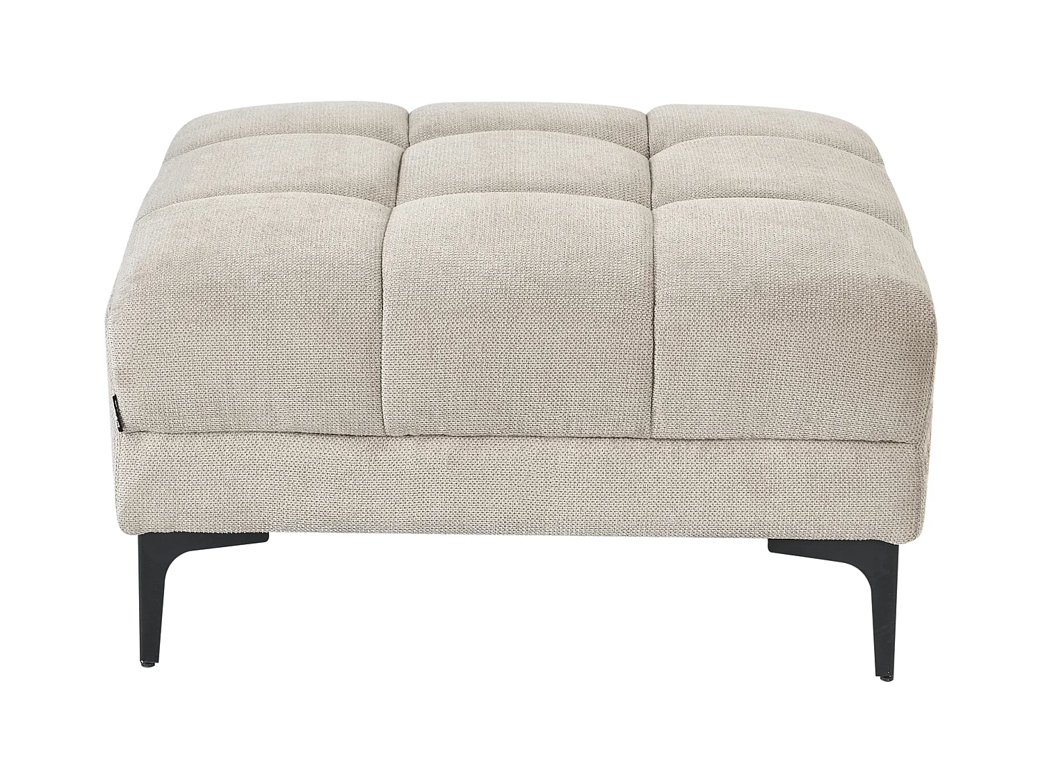 Canapé-lit d'angle modulable 4 places ALNES Tissu Beige Côté droit
