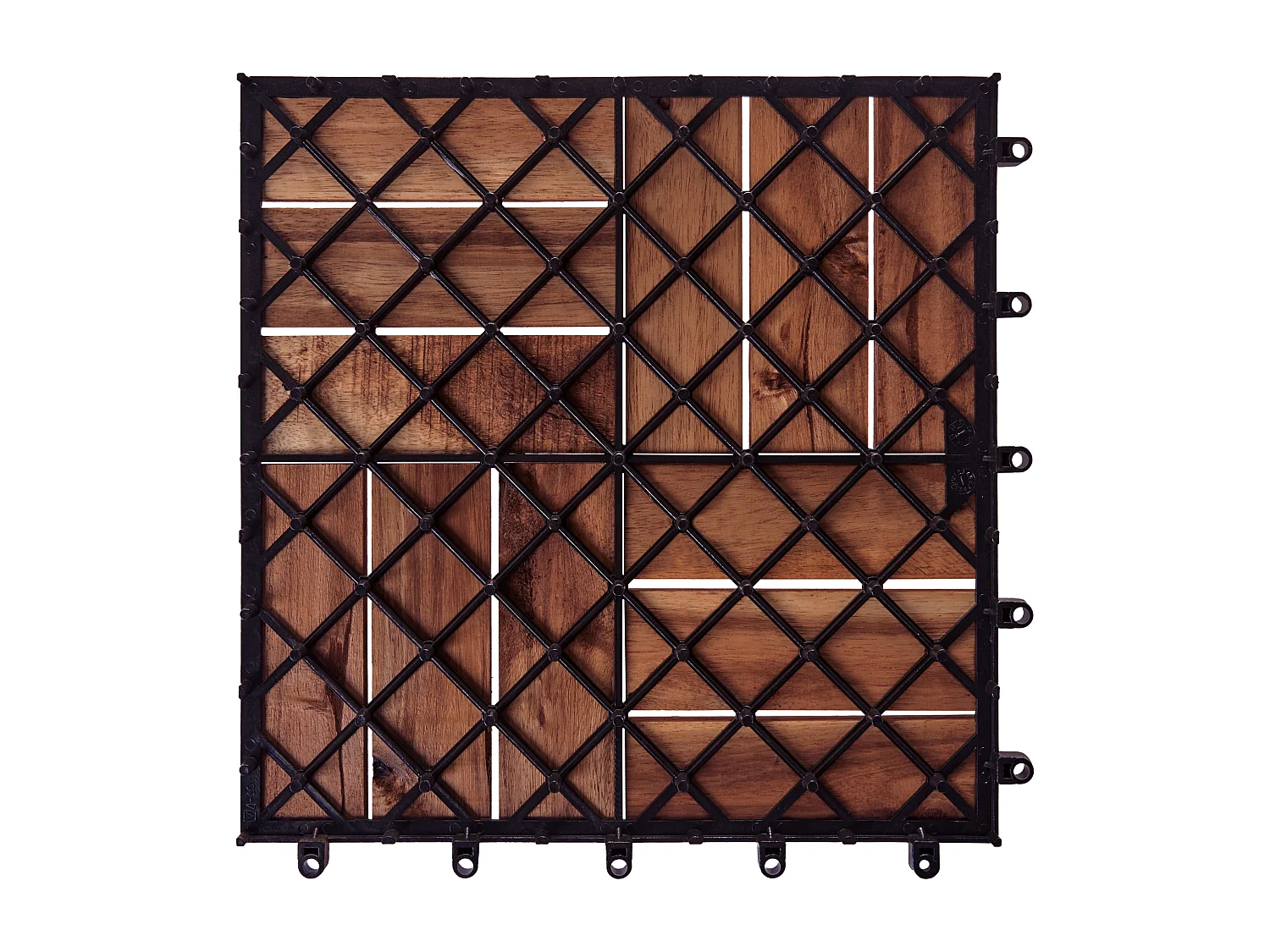 Caillebotis ACERENZA Bois d\'acacia certifié Marron