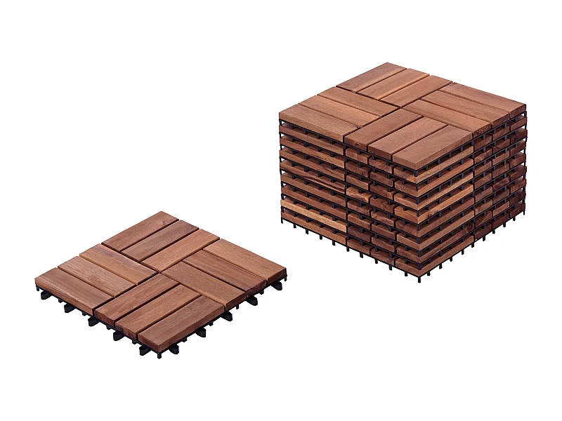 Caillebotis ACERENZA Bois d\'acacia certifié Marron