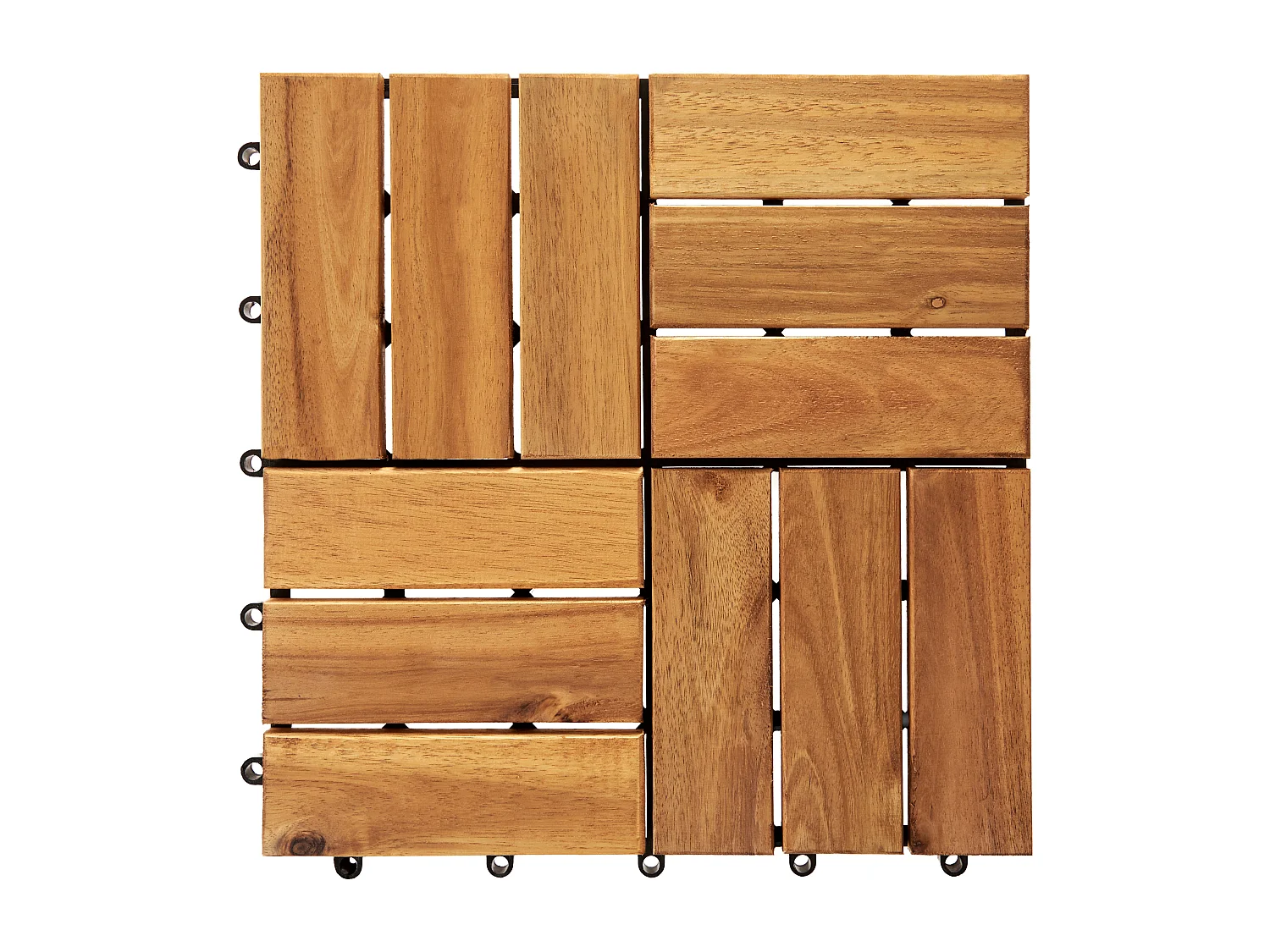 Płytki tarasowe ACERENZA Certyfikowane drewno akacjowe Naturalny