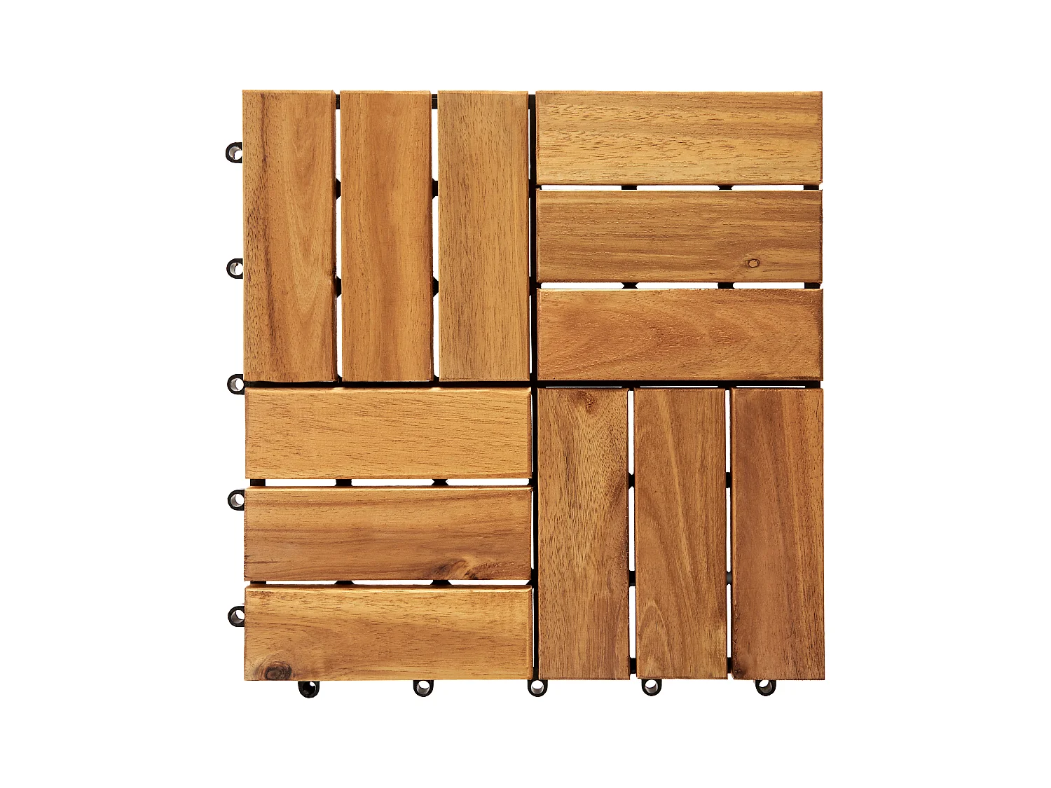 Suelo de exterior ACERENZA Madera de acacia certificada Natural