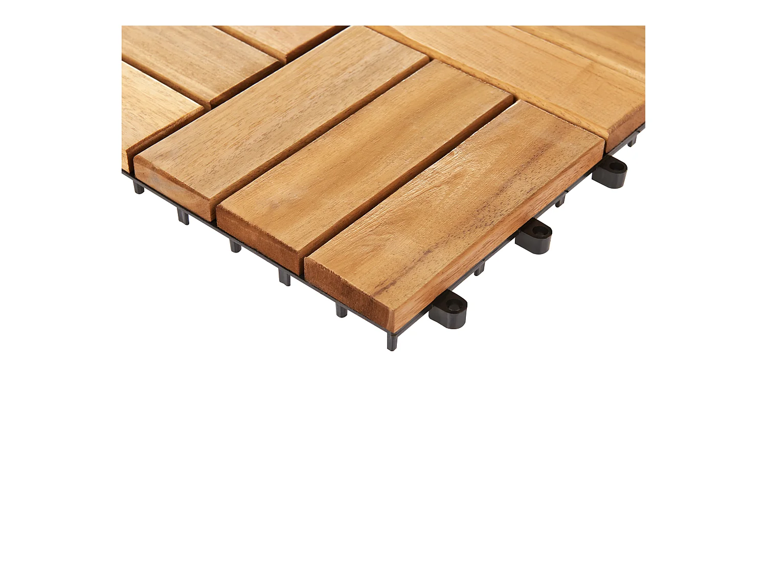 Suelo de exterior ACERENZA Madera de acacia certificada Natural