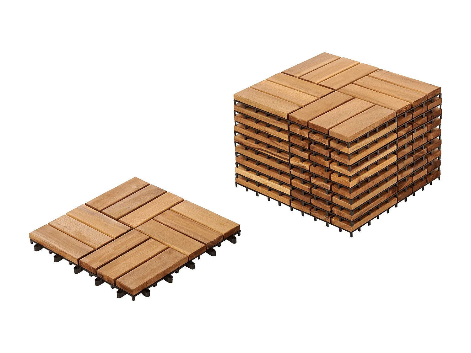 Caillebotis ACERENZA Bois d'acacia certifié Naturel