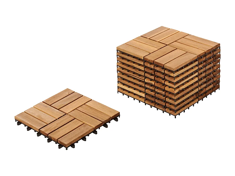 Caillebotis ACERENZA Bois d'acacia certifié Naturel