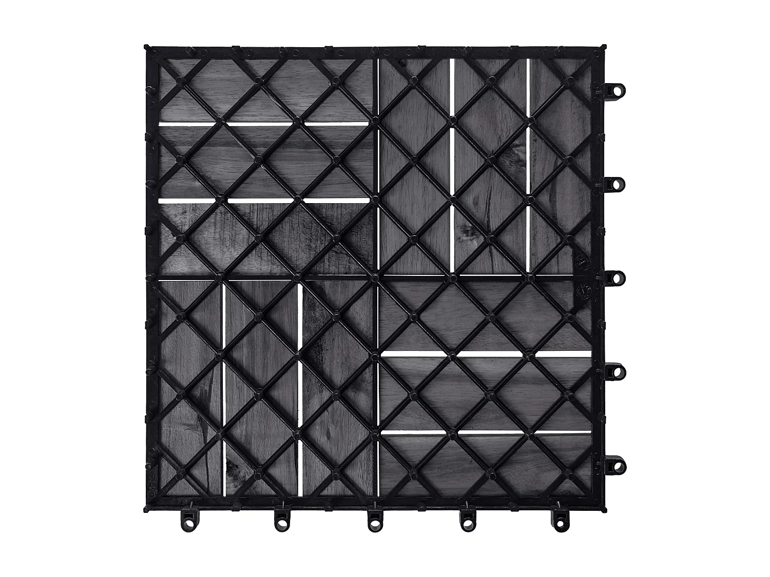 Płytki tarasowe ACERENZA Certyfikowane drewno akacjowe Szary