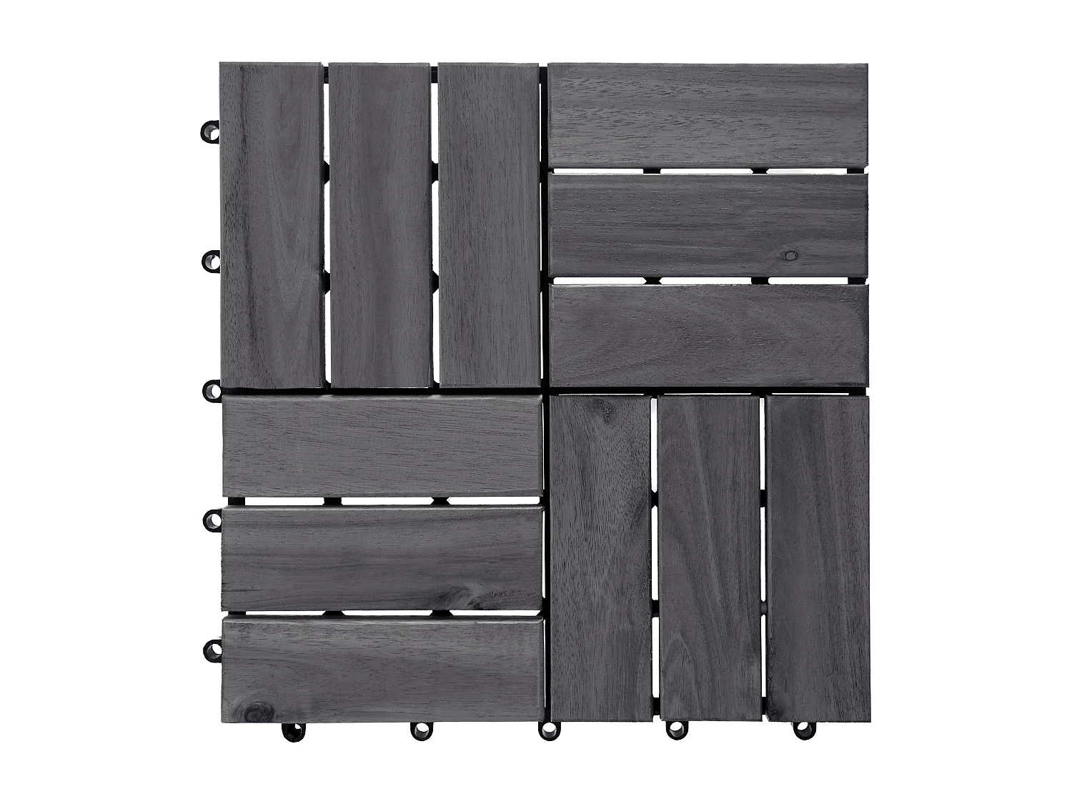 Suelo de exterior ACERENZA Madera de acacia certificada Gris