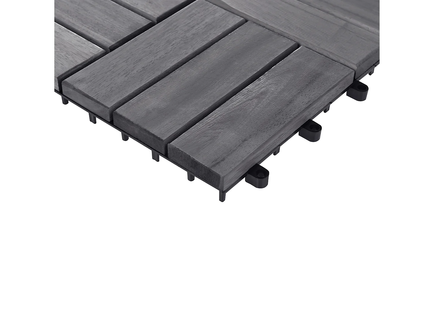 Suelo de exterior ACERENZA Madera de acacia certificada Gris