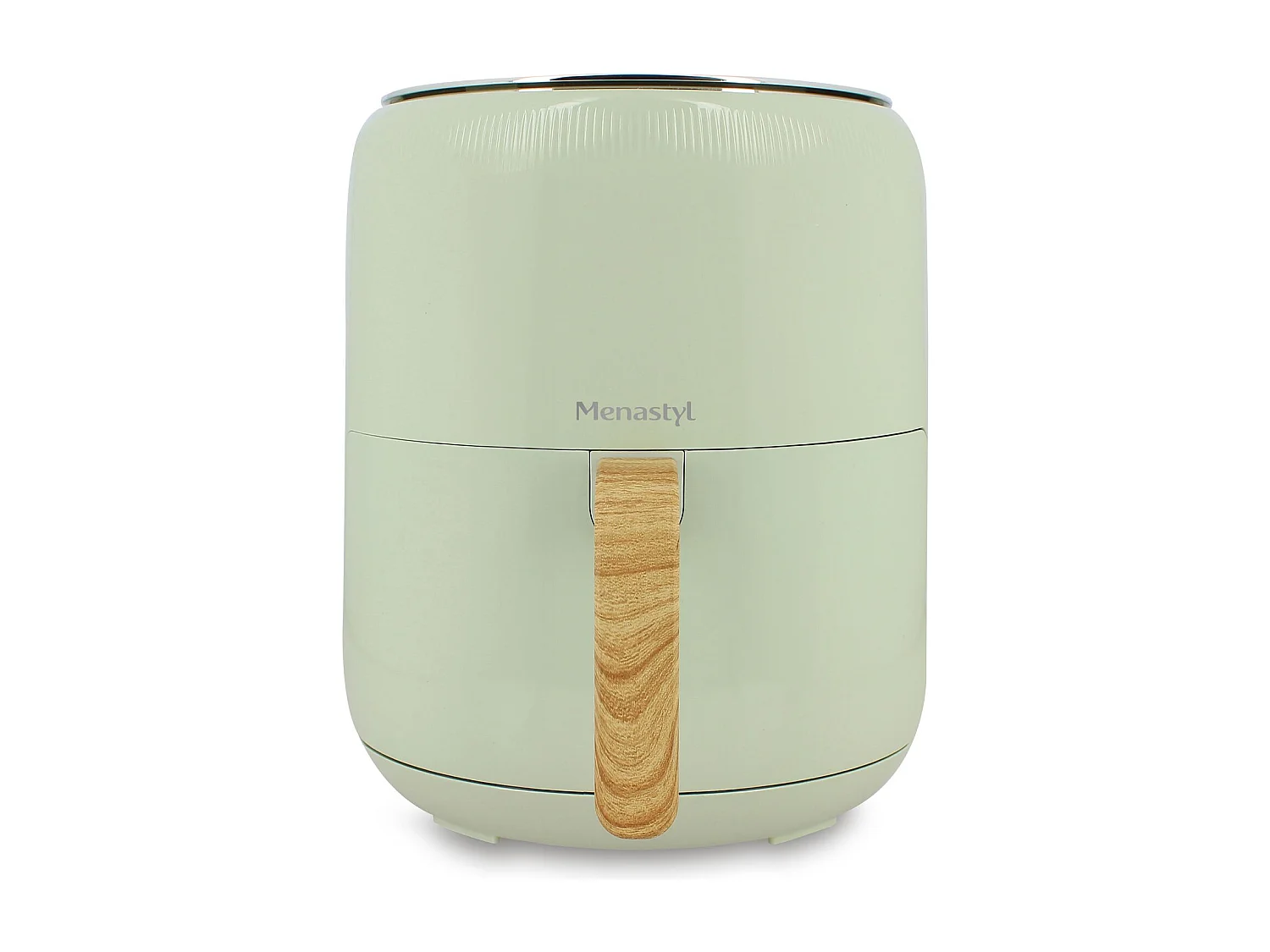 Menastyl - Friteuse A Air Chaud 4.5l Colorama Celadon Poignee Finition Bois