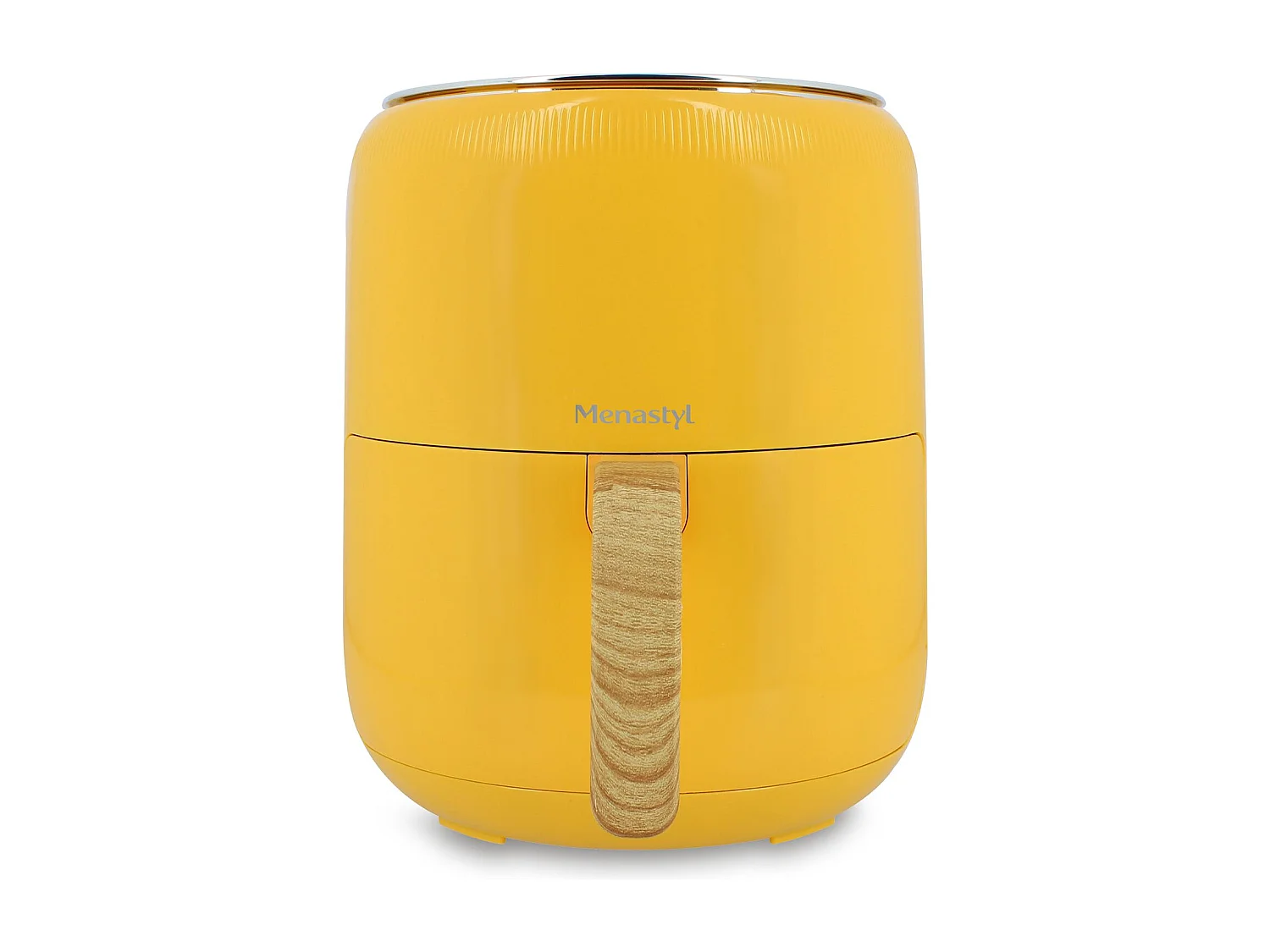 Menastyl - Friteuse A Air Chaud 4.5 L Colorama Safran Avec Poignee Finition Bois