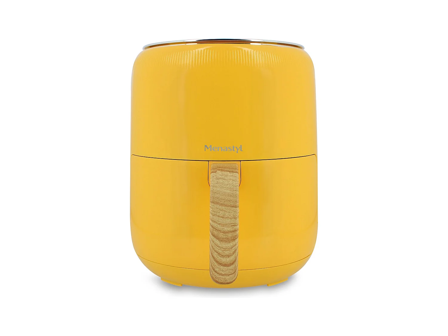 Menastyl - Friteuse A Air Chaud 4.5 L Colorama Safran Avec Poignee Finition Bois