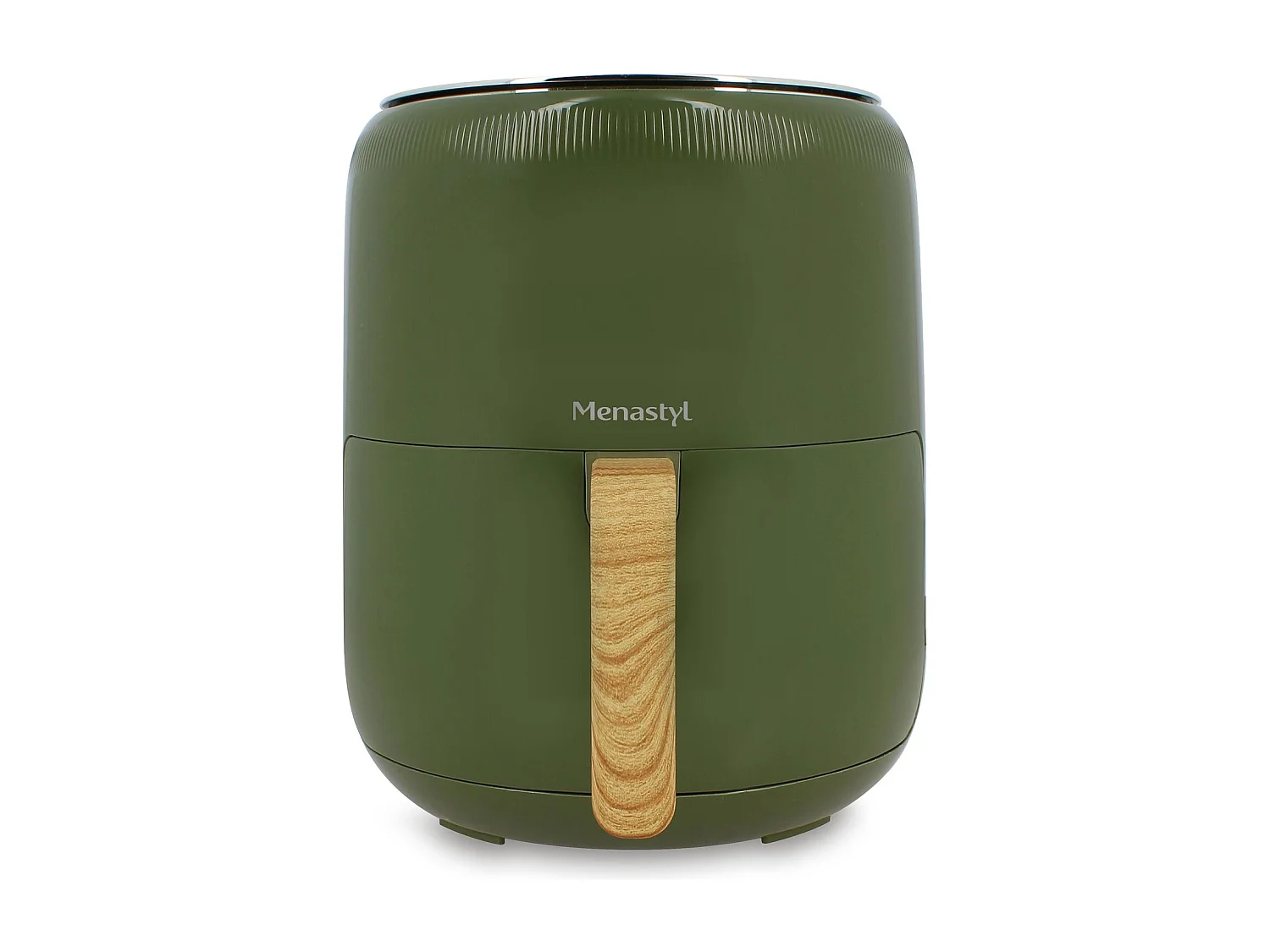 Menastyl - Friteuse A Air Chaud 4.5l Colorama Olive Avec Poignee Finition Bois