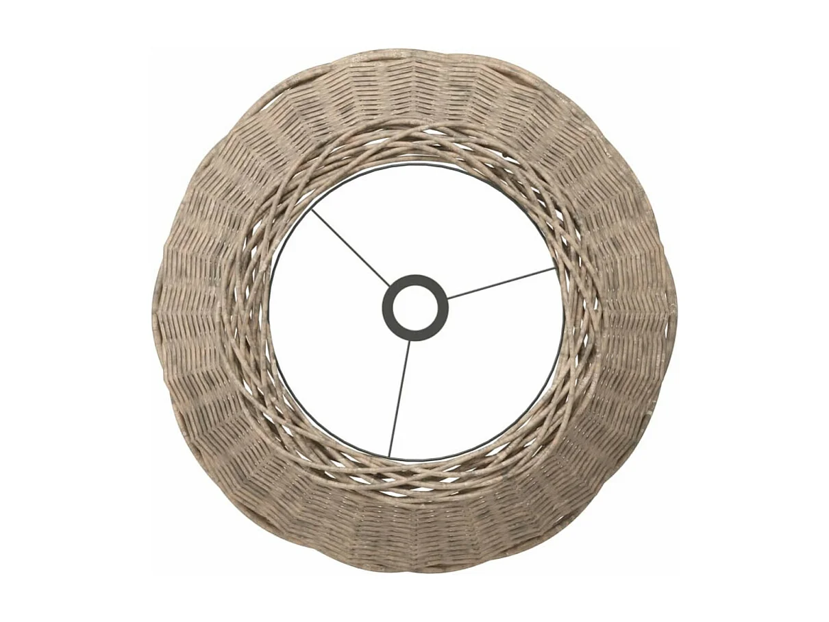Abat-jour in vimini marrone Ø50x30 cm per un tocco naturale nel tuo interno
