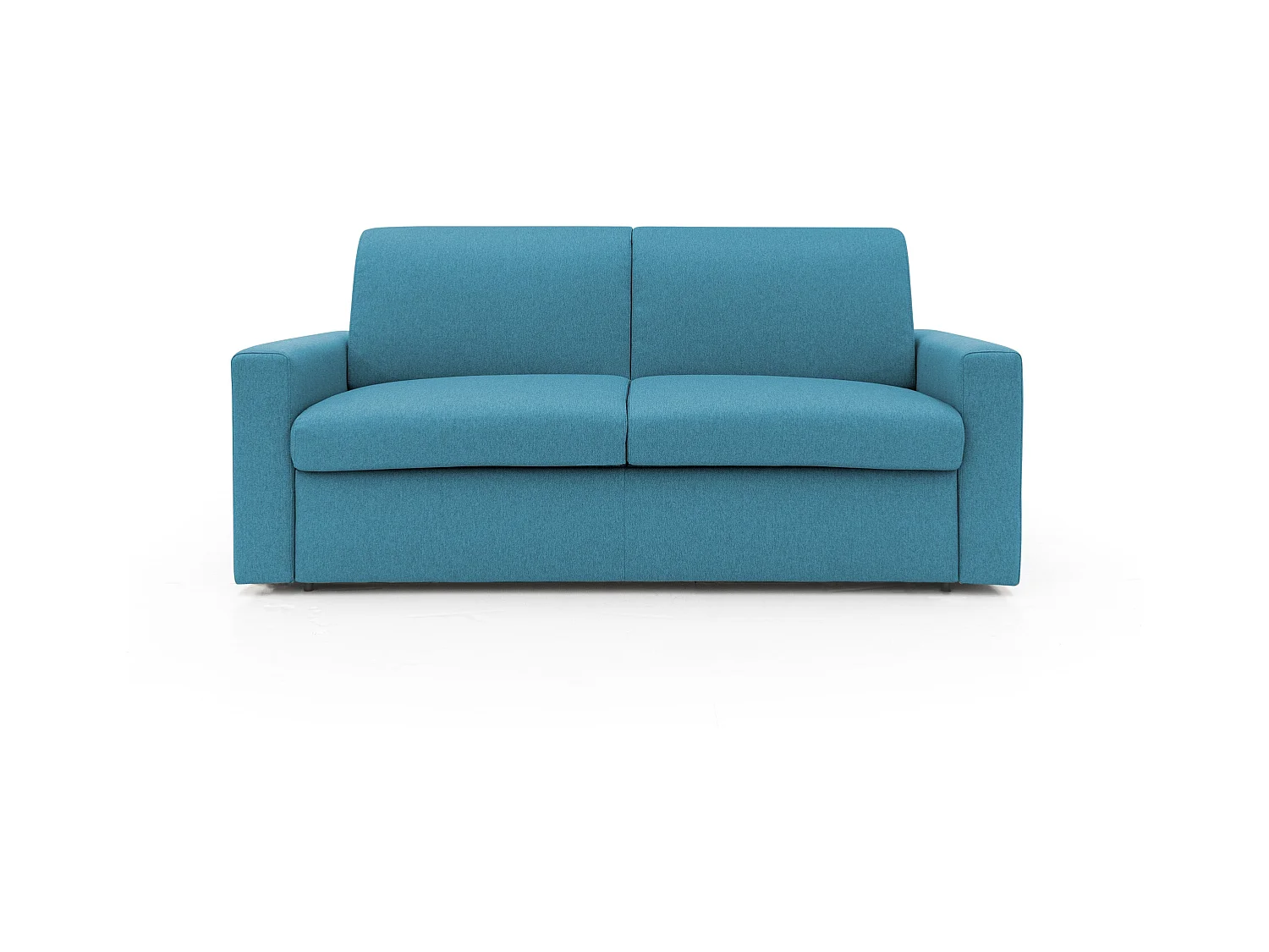 Kansas Schlafsofa mit 20 cm hohen Matratze aus wasserfestem Baumwollmischgewebe T13 212 cm (mat. 160x197) hellblau