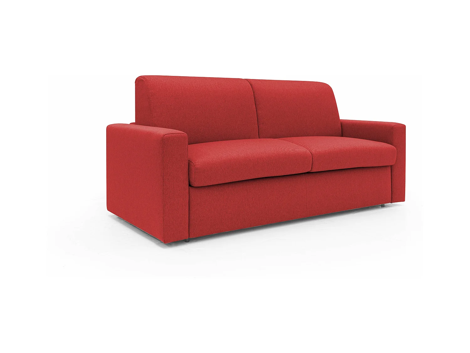 Kansas Canapé lit convertible h20 cm en tissu imperméable T13 212 cm (mat. 160x197) rouge