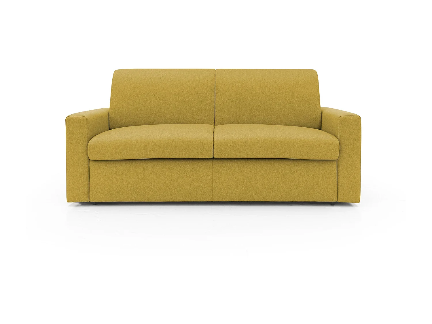 Kansas Divano Letto Matrimoniale alto 20 cm. impermeabile T13 Giallo