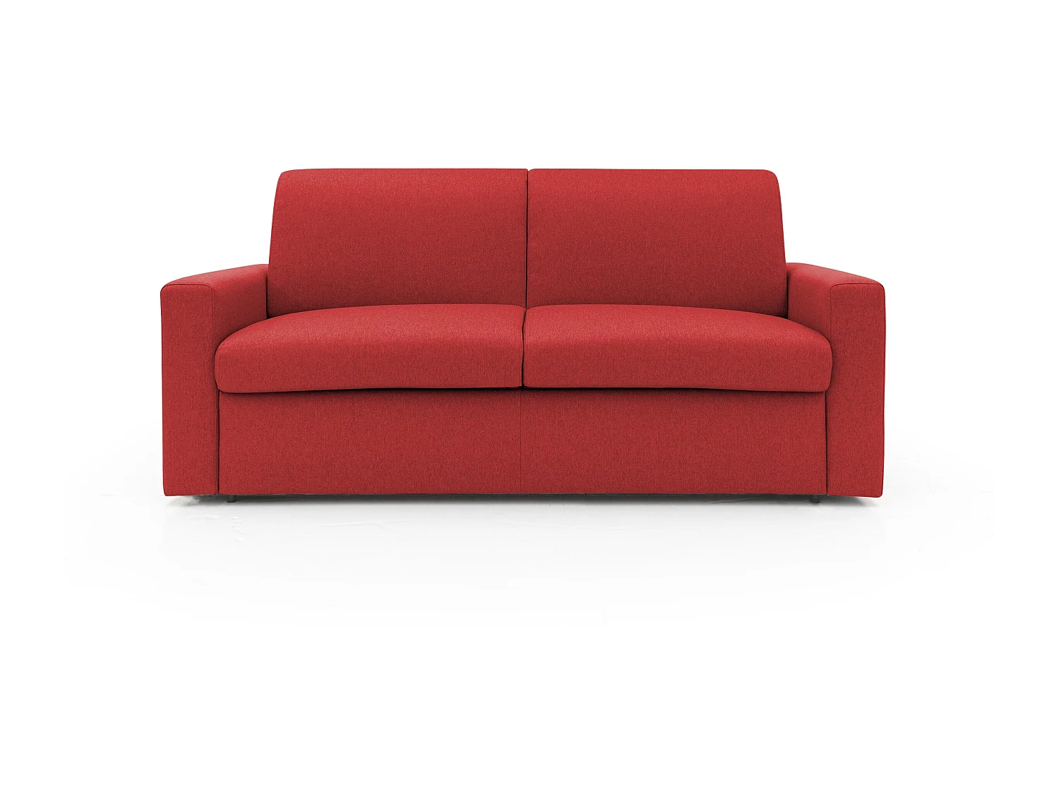 Kansas Divano Letto Matrimoniale alto 20 cm. impermeabile T13 Rosso