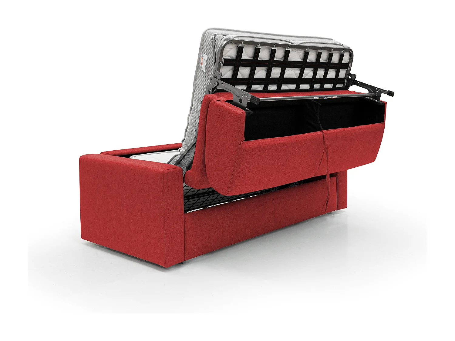 Kansas Divano Letto Matrimoniale alto 20 cm. impermeabile T13 Rosso