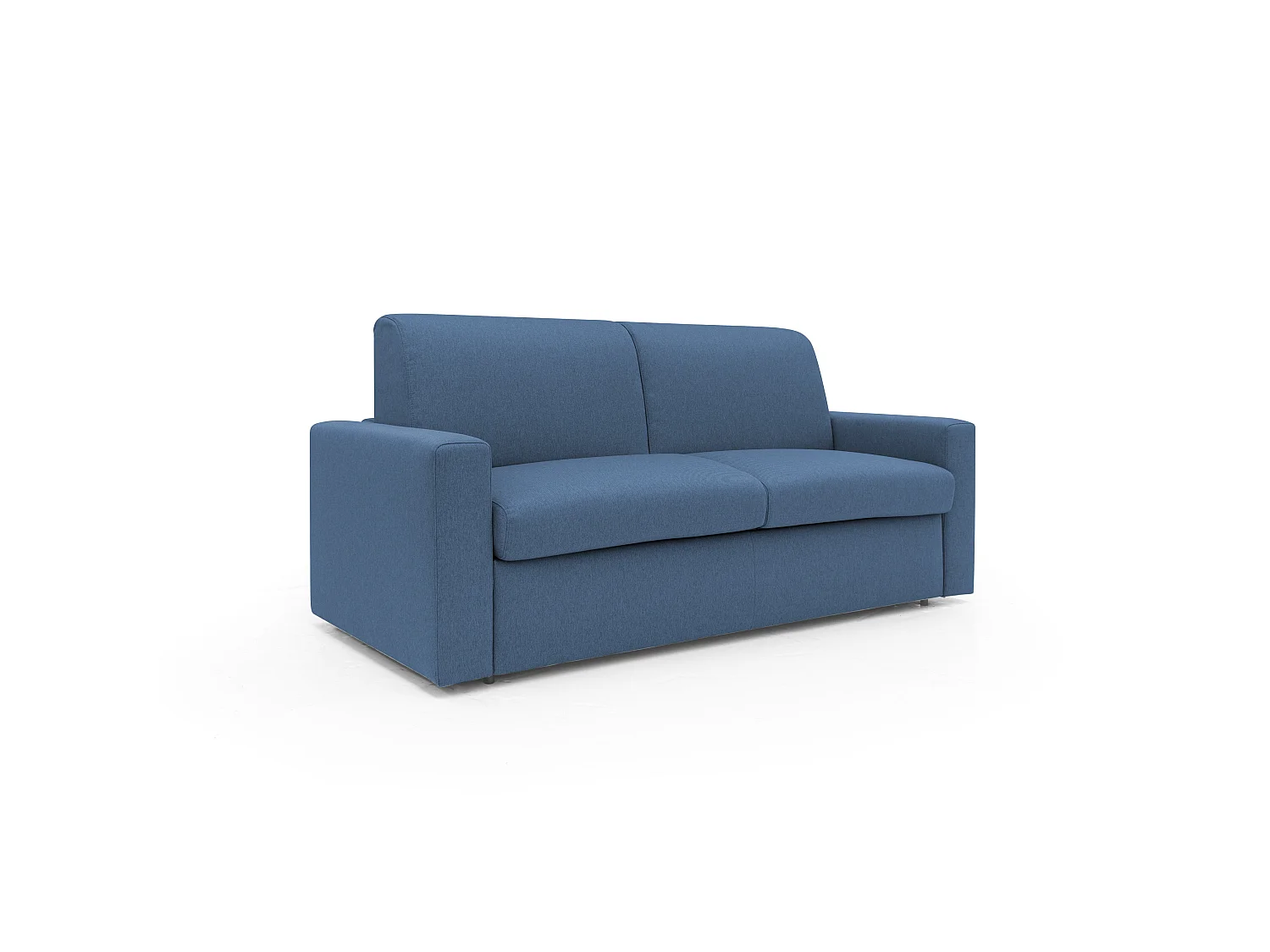 Kansas Divano Letto Matrimoniale alto 20 cm. impermeabile T13 Blu