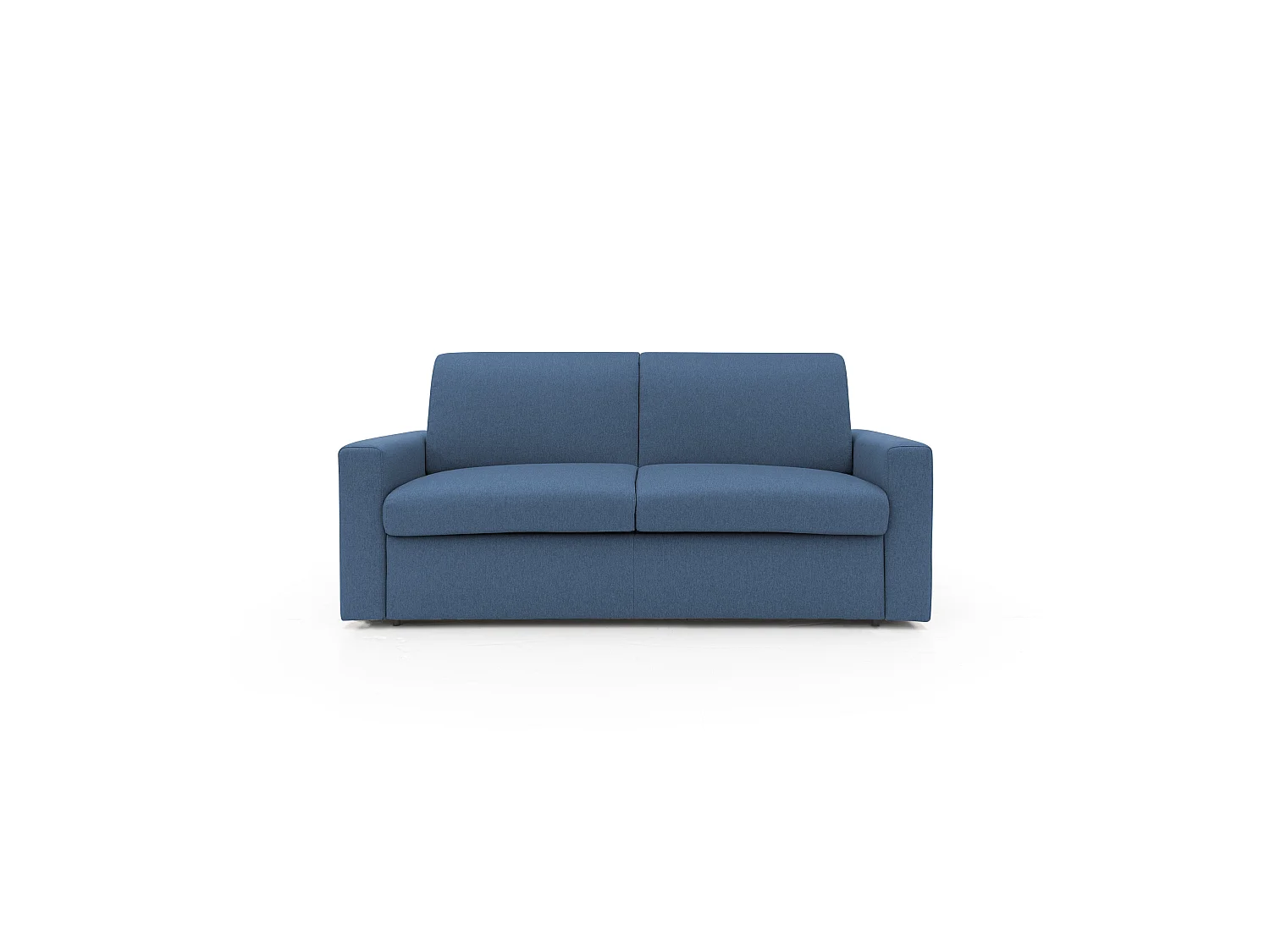 Kansas Divano Letto Matrimoniale alto 20 cm. impermeabile T13 Blu
